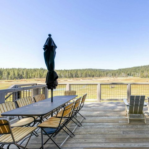 Gather for alfresco meals beside Tahoe’s pines