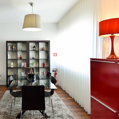 Tuck into an array of pintxos in the light-filled living room