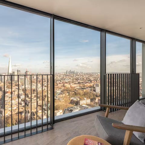 Sit back, relax and enjoy incredible views from the living room