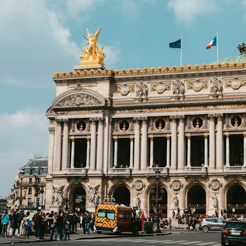 Be inspired at the Palais Garnier – a short stroll away