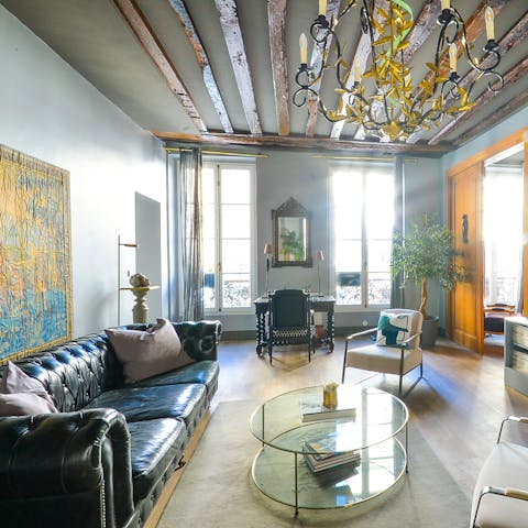 Enjoy the eccentric charm of this Marais apartment