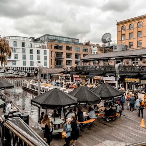 Dive into the street food scene of nearby Camden Market
