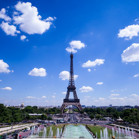 Visit the iconic Eiffel Tower
