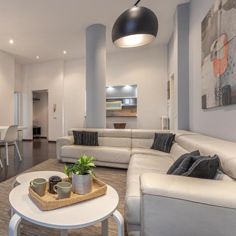 Relax between ambles in the open living room area