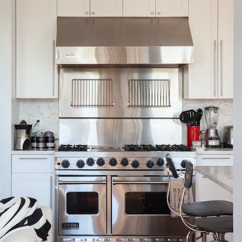The chef's kitchen
