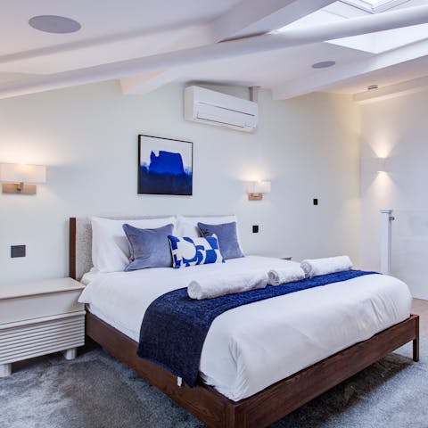 Curl up in the comfy bedrooms after a busy day in London