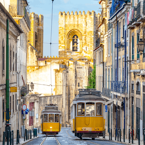 Explore the city from your door – public transport is excellent here