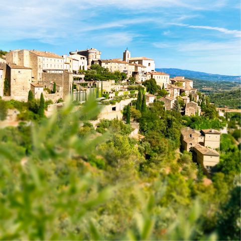 Explore the countryside surrounding the Côte d'Azur, including nearby Seillans