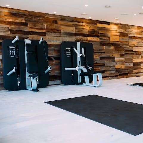 Stay in tip top shape in thanks to the fitness suite