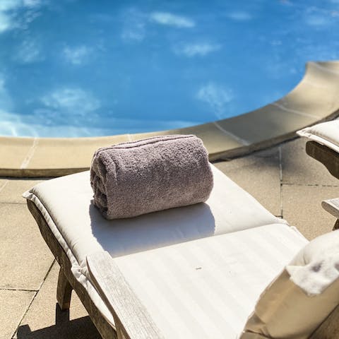 Cool off in the swimming pool