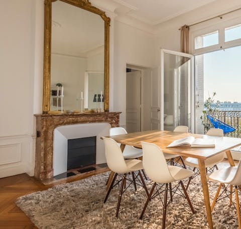 A mix of old and new interiors