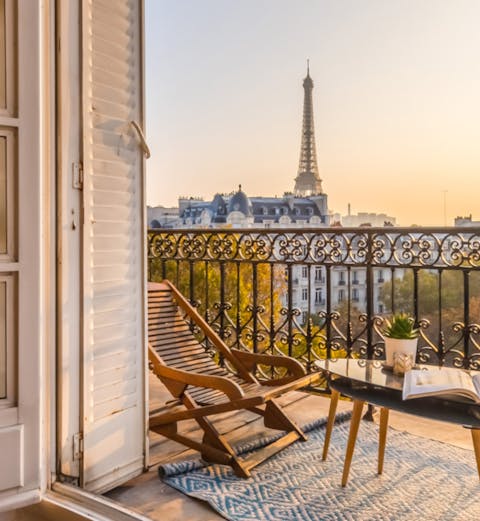 An expansive terrace with unbeatable views