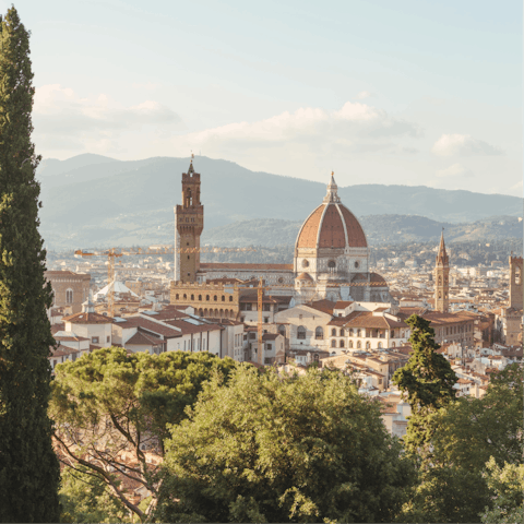 Make a day of visiting Florence, the city lies on the other end of a short drive