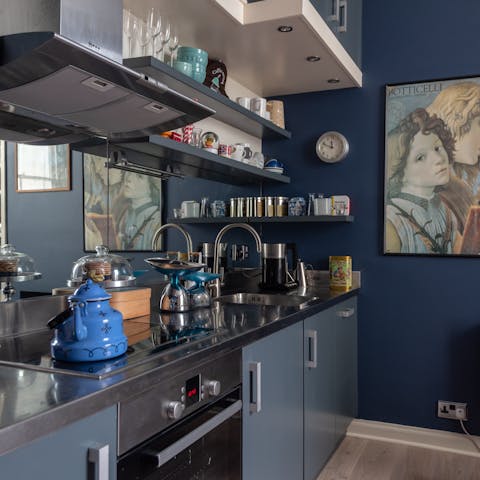 A well-equipped kitchen
