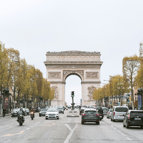 Soak up the magic of Paris from the Champs-Elysées
