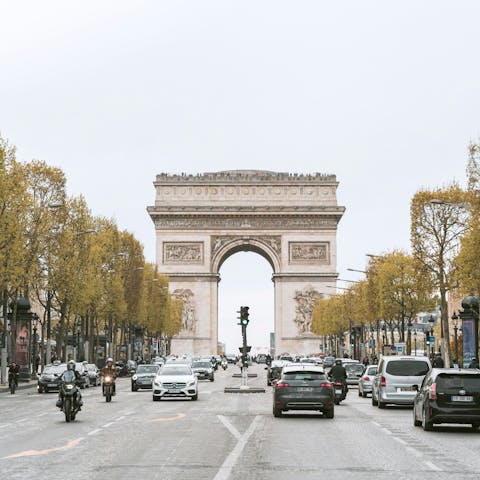 Soak up the magic of Paris from the Champs-Elysées