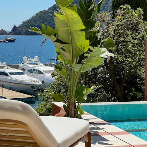 Cool off from the Côte d'Azur sun in the pool