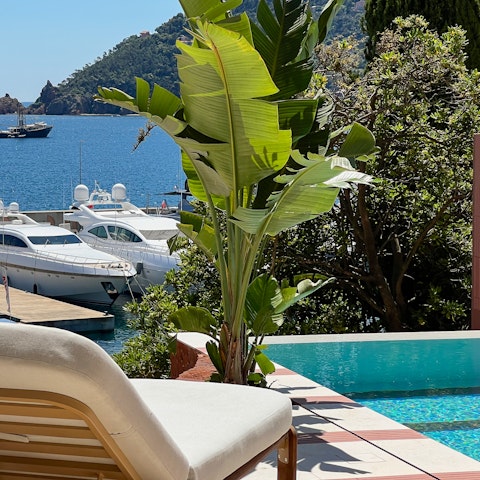 Cool off from the Côte d'Azur sun in the pool