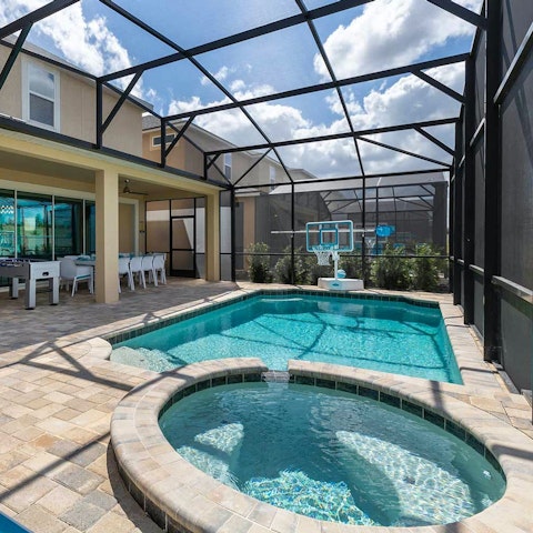 Enjoy lazy afternoon swims in the private pool