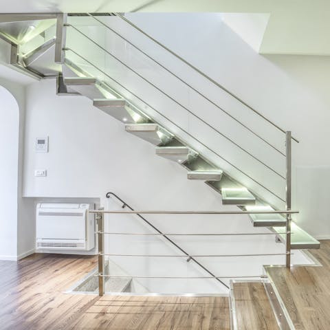 The futuristic staircase