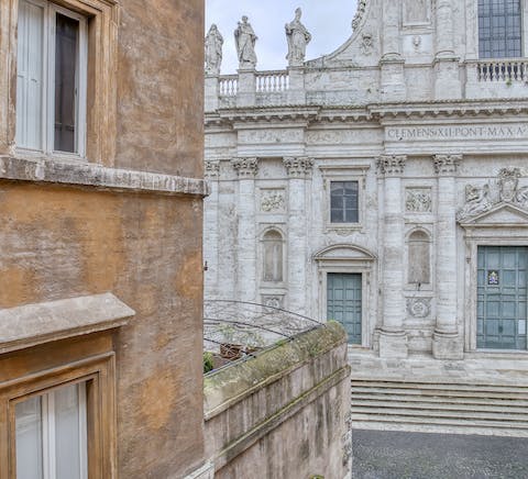 The view from the kitchen window