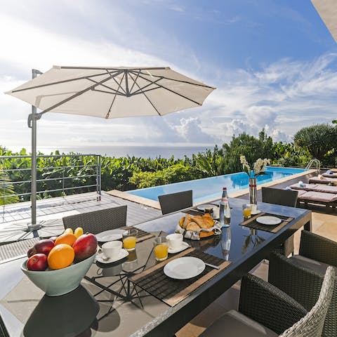 Enjoy an al fresco lunch on the terrace