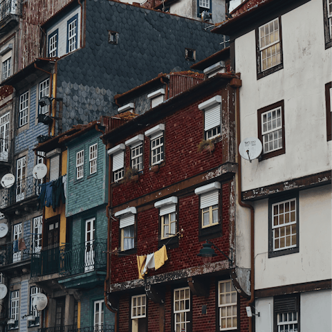Roam around Ribeira, where cobbled streets are dotted with sardine-serving eateries
