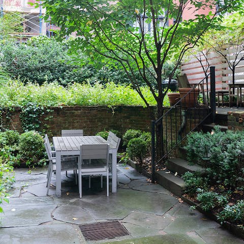 The perfect spot for a glass of wine in the summer