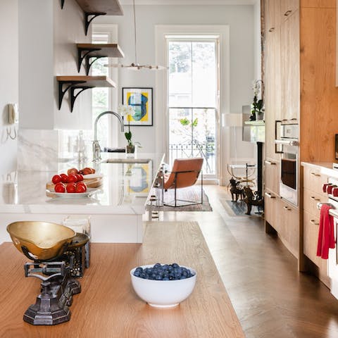 The gorgeous light-flooded living space
