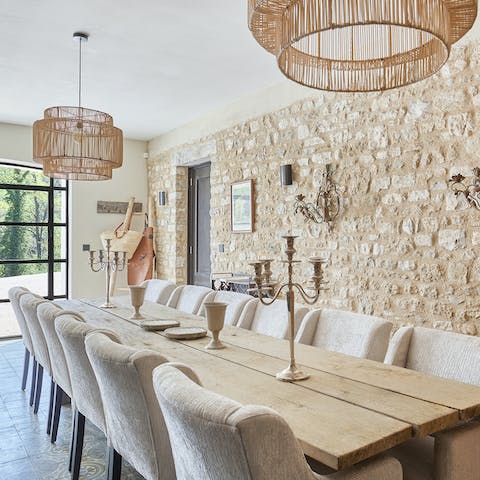 Gather for delicious French meals prepared with fresh local produce