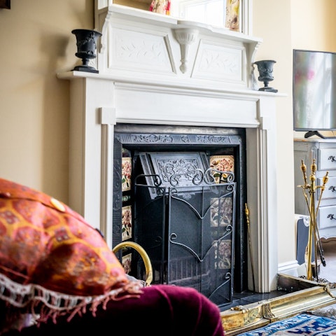 Light the fire in the living room and keep the place warm and cosy