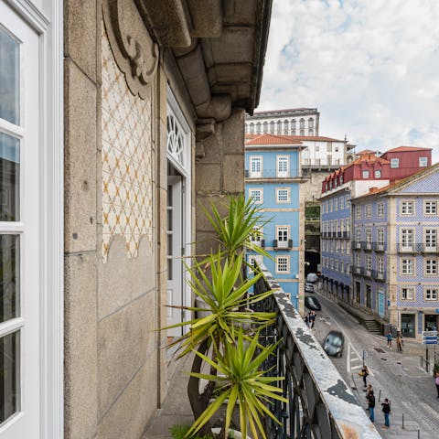 Drink your morning coffee on the balcony