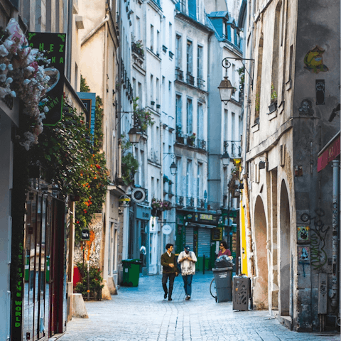 Explore the Marais neighbourhood with its galleries and museums