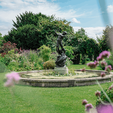 Enjoy a breath of fresh air in Regent's Park, not far on foot