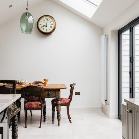 Gather together around the 18th-century dining table