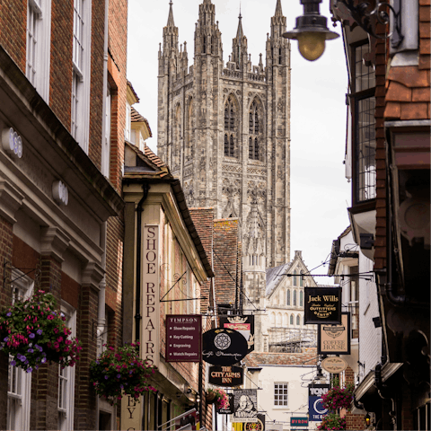 Wander Canterbury's historic streets bound for the cathedral