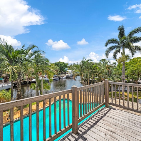 Stay in a scenic spot right by the water