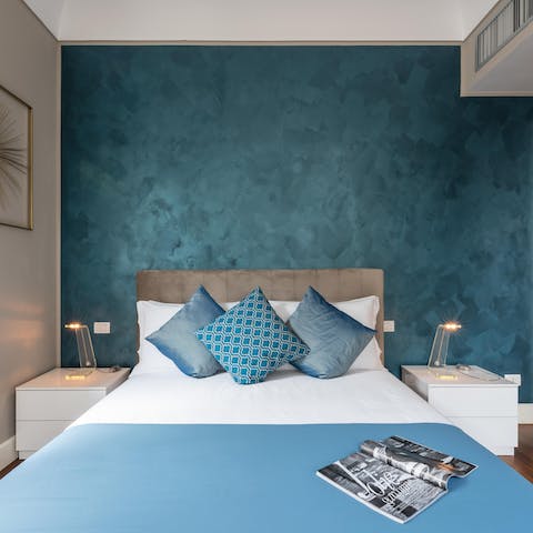 Wake up in the elegant bedrooms feeling rested and ready for another day of Milan exploring