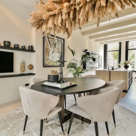Gather around the dining table for home-cooked dinners