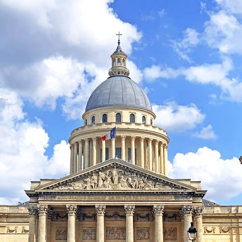 Have a twenty-minute walk over to the iconic Panthéon
