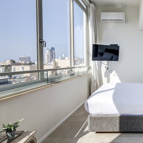 Take in the views over Tel Aviv