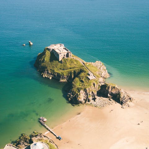 Explore charming Tenby, including its castle