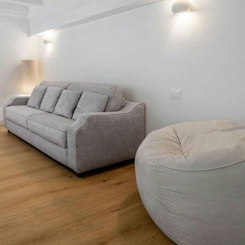 Sit back with a good book after a day exploring Florence