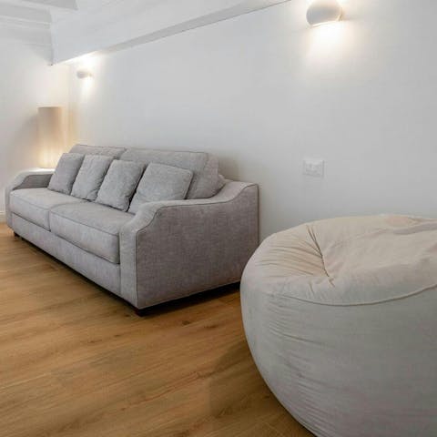 Sit back with a good book after a day exploring Florence