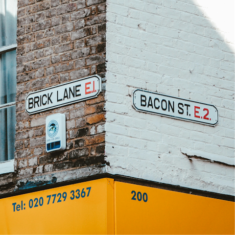 Visit the vintage shops along Brick Lane