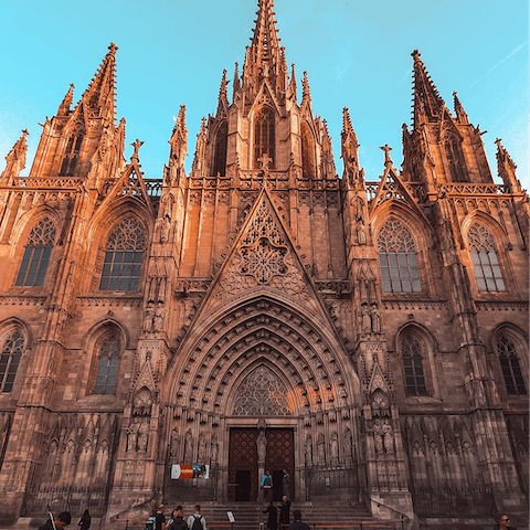 Hop on the metro for nineteen minutes and you'll discover the unique Gothic Quarter