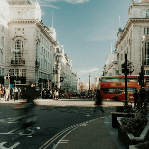 Ride the Tube to Oxford Street and do some shopping