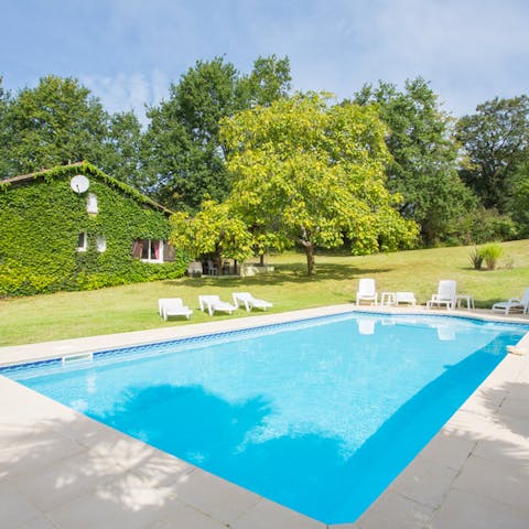 Dive into the private pool