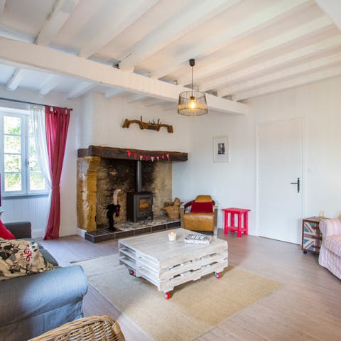 Fire up the wood burner during winter months