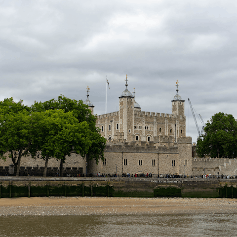 Travel one stop on the Tube to visit the Tower of London